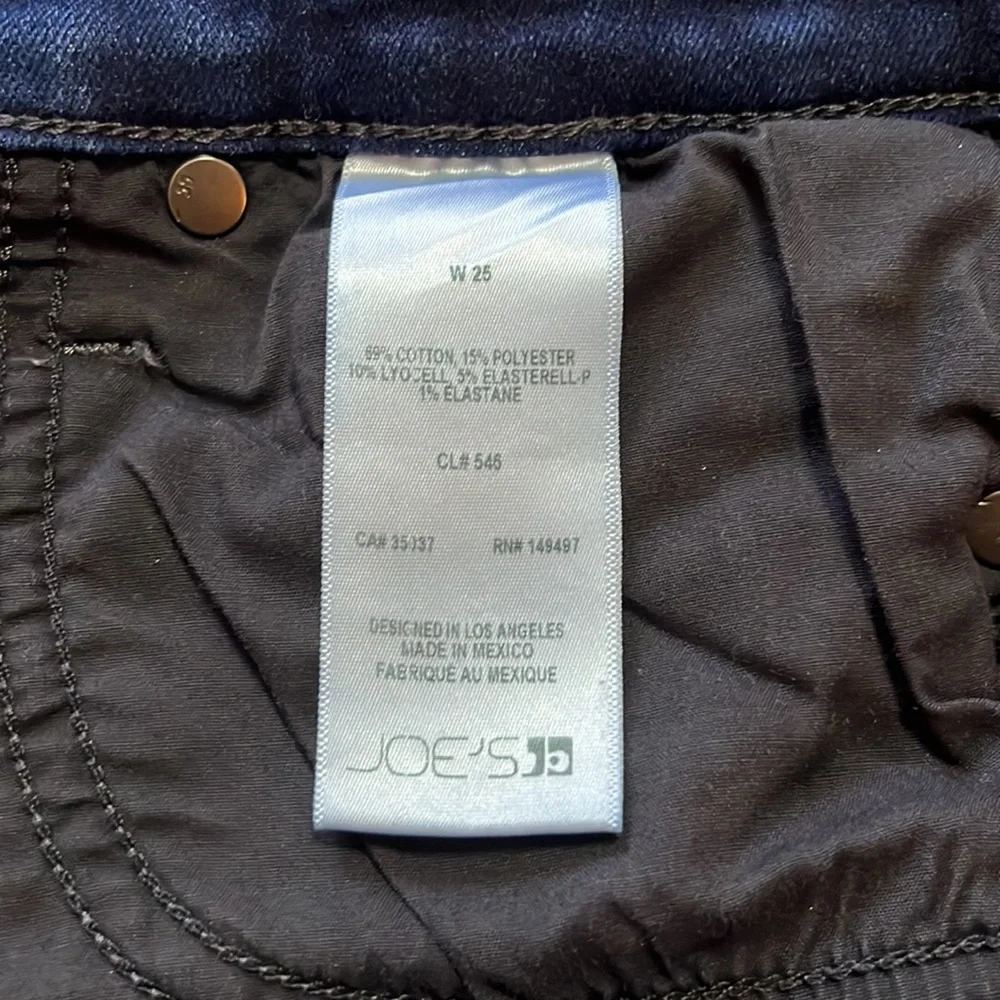 Joe’s Jeans dark wash skinny jeans size 25 - Picture 5 of 6